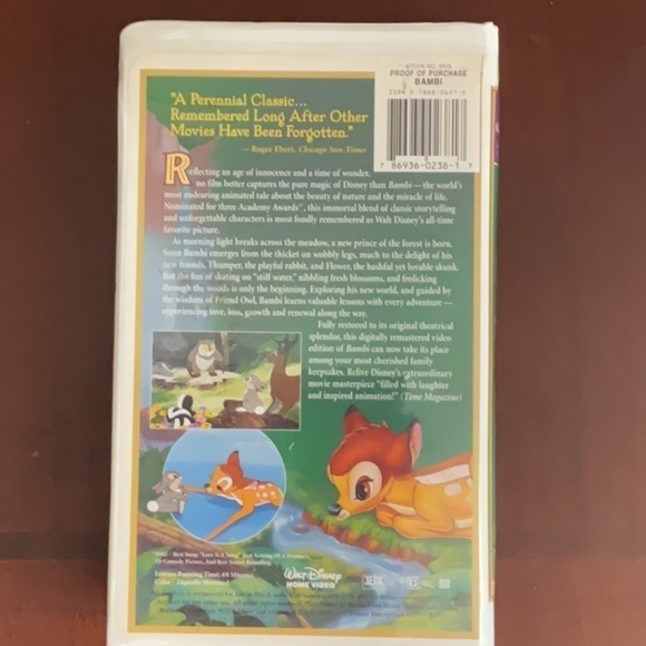 Walt Disney’s Fully Restored 55th Anniversary Limited Edition of Bambi - Picture 2 of 3